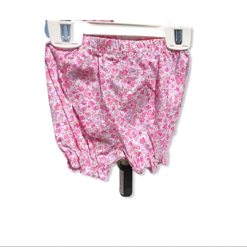 NWT 12 Mo Agabang Pink‎ Floral Tee & Shorts Set